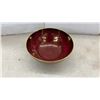 Image 7 : 6 Pieces Antique Carlton Ware Rouge Royale Lustre Bowl, Dishes, and Iridescent Shell Dish