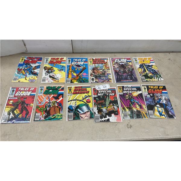 12 Marvel Tales of G.I. Joe and G.I. Joe Special Missions Comic Books, 198's