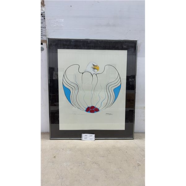 R. Mousseau "Sweat Lodge Eagle Spirit" Signed Print, 1991, 31 x 27"