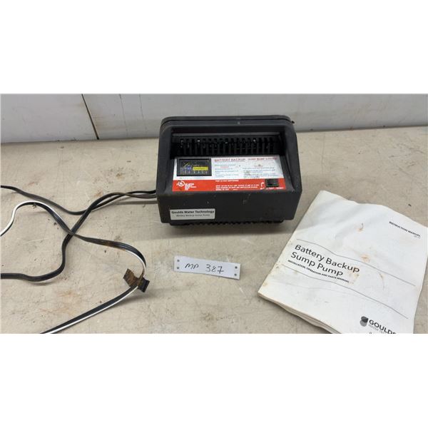 Goulds Water Technology RI-1012 Battery Backup Sump Pump System Charger with Manual (Does Not