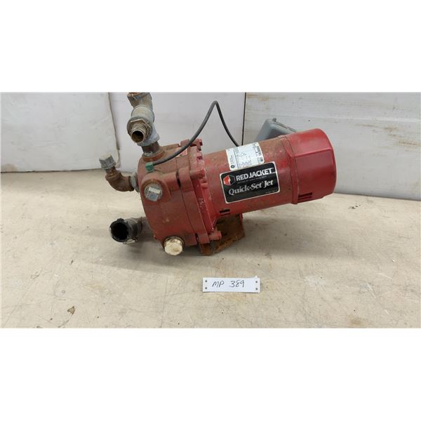 Red Jacket Quick-Set Jet Pump with GE 1/3 HP 115V 3450 RPM Motor Model 5KH36EN2613BX