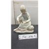 Image 1 : Lladró "Ballet Class" Porcelain Figurine No. 5470, Girl with Slipper and Flower Basket, 7 1/2" Tall