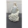Image 2 : Lladró "Ballet Class" Porcelain Figurine No. 5470, Girl with Slipper and Flower Basket, 7 1/2" Tall