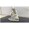 Image 5 : Lladró "Ballet Class" Porcelain Figurine No. 5470, Girl with Slipper and Flower Basket, 7 1/2" Tall