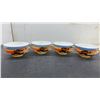 Image 4 : Set of Four Japanese Lusterware Teacups and Saucers with Hand-Painted Landscape Scene