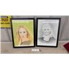 Image 1 : 2 Sketches/Portraits by Canadian Artist, 18 x 13" Framed with Glass