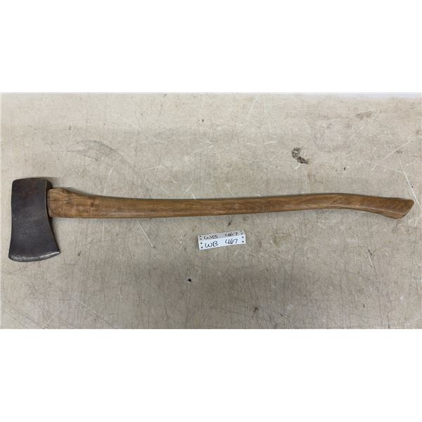 Vintage Hults Bruk Sweden Axe, 15/3 1/2 Marking, HB Hallmark, 36" Hickory Handle