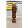 Image 2 : Vintage Indian Wood Carvers Lot: Totem Pole, Pipe, and Deer Sculptures