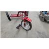 Image 4 : Radio Flyer Classic Red Tricycle with Chrome Handlebars and White Seat