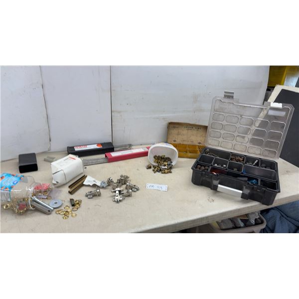 Hobart and PowerWeld E7014 Stick Electrodes, Brass Fittings, Cotter Pins, and More