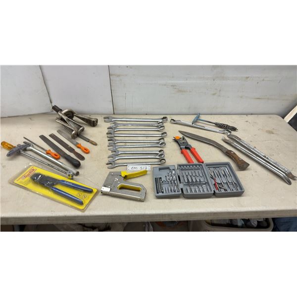 Combination Wrenches, Flare Tool,Staple Gun, Drill Bits, Hub Puller, Torque Wrench, Punch & More