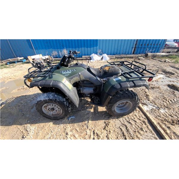 2003 Honda Four Trax 350 4 x 4 ES Electric Shift ATV with Front and Rear Utility Racks Not Running