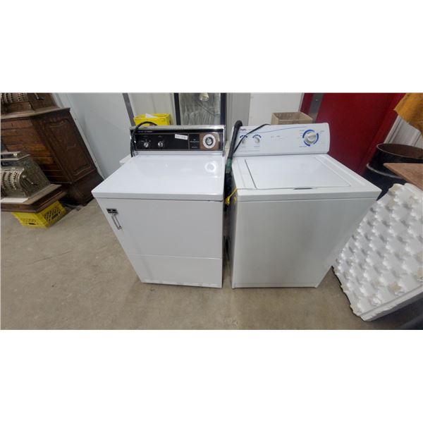 Inglis Super Capacity Top-Loading Washing Machine and Hotpoint Heavy Duty Electric Dryer