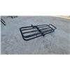 Image 5 : Hitch-Mounted Cargo Carrier Basket, Black Steel