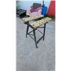 Image 1 : Folding Portable Work Bench with Adjustable Wooden Vise and Dog Holes
