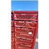 Image 3 : Deni-Rab Red Industrial Mobile Parts Organizer Cabinet with 45 Perforated Metal Drawers 50 x 70 x