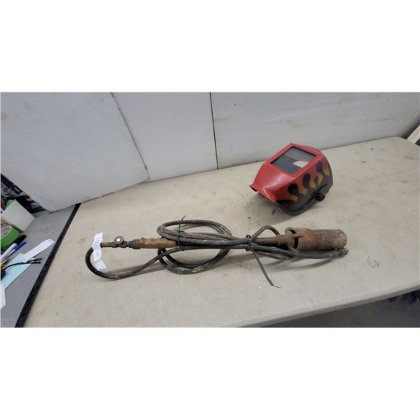 Propane Torch and Welding Helmet with Flame Design