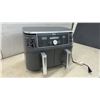 Image 5 : Ninja Foodi XL 2-Basket Air Fryer with DualZone Technology and Quick Start Guide, Used Only Once