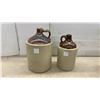 Image 5 : Two-Tone Salt-Glazed Stoneware Finger Jugs and Crock