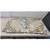 Image 1 : Set of Four Cast Iron Decorative Shelf Brackets with Grapevine and Scroll Design, 19 x 19"