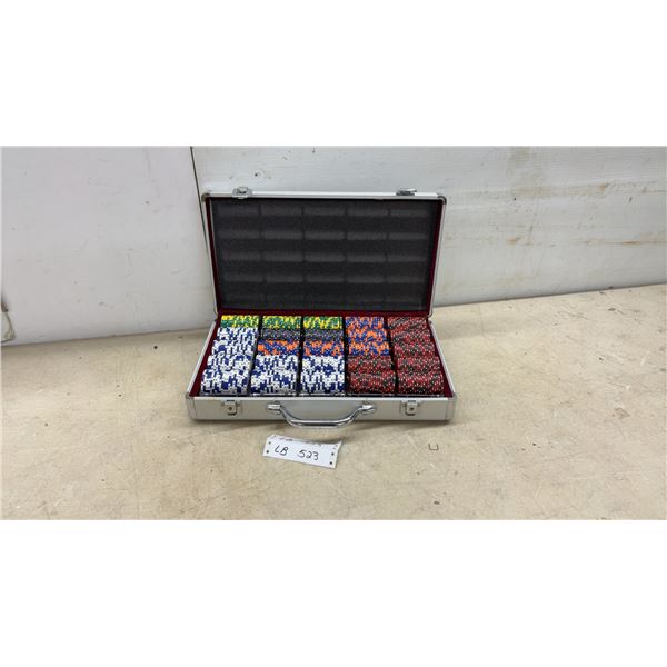 Jackpot Games 1000-Piece Casino-Style Poker Chip Set in Aluminum Carrying Case