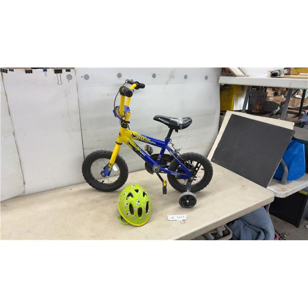 Supercycle XR-12 Kidz Children's Bicycle with Training Wheels and Helmet