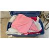 Image 10 : Three Totes with Assorted Fabric, Fleece, Different Colours, Sizes & Quilting Material