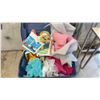 Image 11 : Three Totes with Assorted Fabric, Fleece, Different Colours, Sizes & Quilting Material