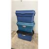 Image 12 : Three Totes with Assorted Fabric, Fleece, Different Colours, Sizes & Quilting Material