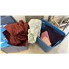 Image 11 : Three Totes with Fabric, Baby Blankets, Costumes, Wings, Assorted Sizes, Texture and More