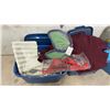 Image 2 : Three Totes with Fabric, Baby Blankets, Costumes, Wings, Assorted Sizes, Texture and More