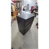 Image 2 : Dark Brown Four-Drawer Chest of Drawers with Stepped Cascading Design40 x 32 x 19"