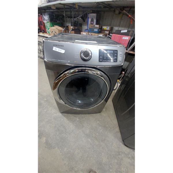 Samsung DV45H6300 Front-Load Steam Dryer with Moisture Sensor in Platinum Gray