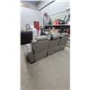 Image 10 : Gray Power Reclining Sofa with USB Ports, Power Outlets, and Nailhead Trim