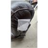 Image 2 : NewSignature Design by Ashley Dark Brown Leather Power Chaise Recliner 1 PC. of 2