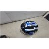 Image 3 : Kylin Snowmobile Helmet with Clear Visor, Black with Blue and White Flame Graphics XL