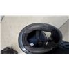 Image 5 : Kylin Snowmobile Helmet with Clear Visor, Black with Blue and White Flame Graphics XL