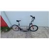 Image 1 : Kick Bike with Seat, Wooden Deck, BMX-Style Handlebars, Black and Red Frame