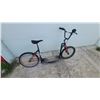 Image 5 : Kick Bike with Seat, Wooden Deck, BMX-Style Handlebars, Black and Red Frame