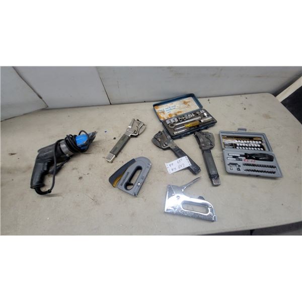 Corded Electric Metal Shear Staple Guns, Socket Set, and More