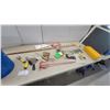 Image 1 : Drywall Tool Lot with Mud Pan, Putty Knives, Mixing Paddle, Pole Sander, and More