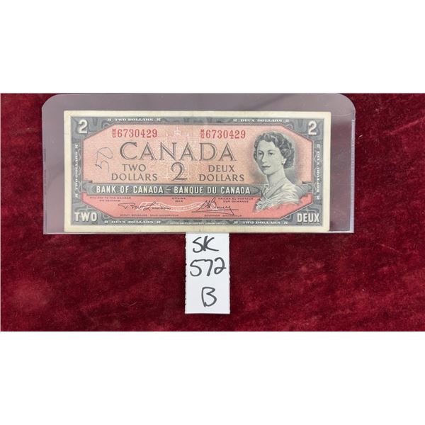 1954 $2 Canada Bill