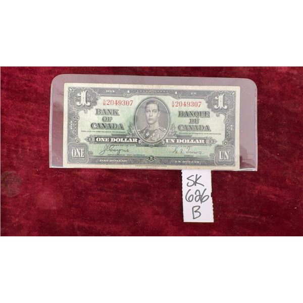 1937 Canada $1 Bill