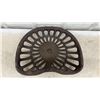 Image 2 : Rare Antique Altman Miller & Co. Tractor Cast Iron Seat, Embossed MD448