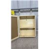 Image 3 : Large Hand-Crafted Wood Pencil Wall-Mounted Three-Hook Coat Rack and Mirror Cabinet