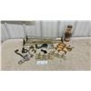 Image 1 : Vintage Cabinet Hardware Lot: Snaps, Legs, Handles, Cranks, and More