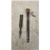 Image 8 : Vintage Woodworking Tools Lot: Planers, Saw Set, German Seiger Tool, 2 Chisels, Gimlet, and More