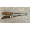 Image 4 : Lot of 2 Vintage Butcher Cleavers and Sharpeners Including Gerlach Stainless Cleaver