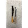 Image 8 : Vintage Leather Tools and Dovetail Box Lot: Leather Lace, Holder, Mallet, Knife, and More