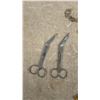 Image 2 : Vintage Doctors Medical Items Lot: Tins, Forceps, Scissors, Glasses, Blood Diluting Device, and